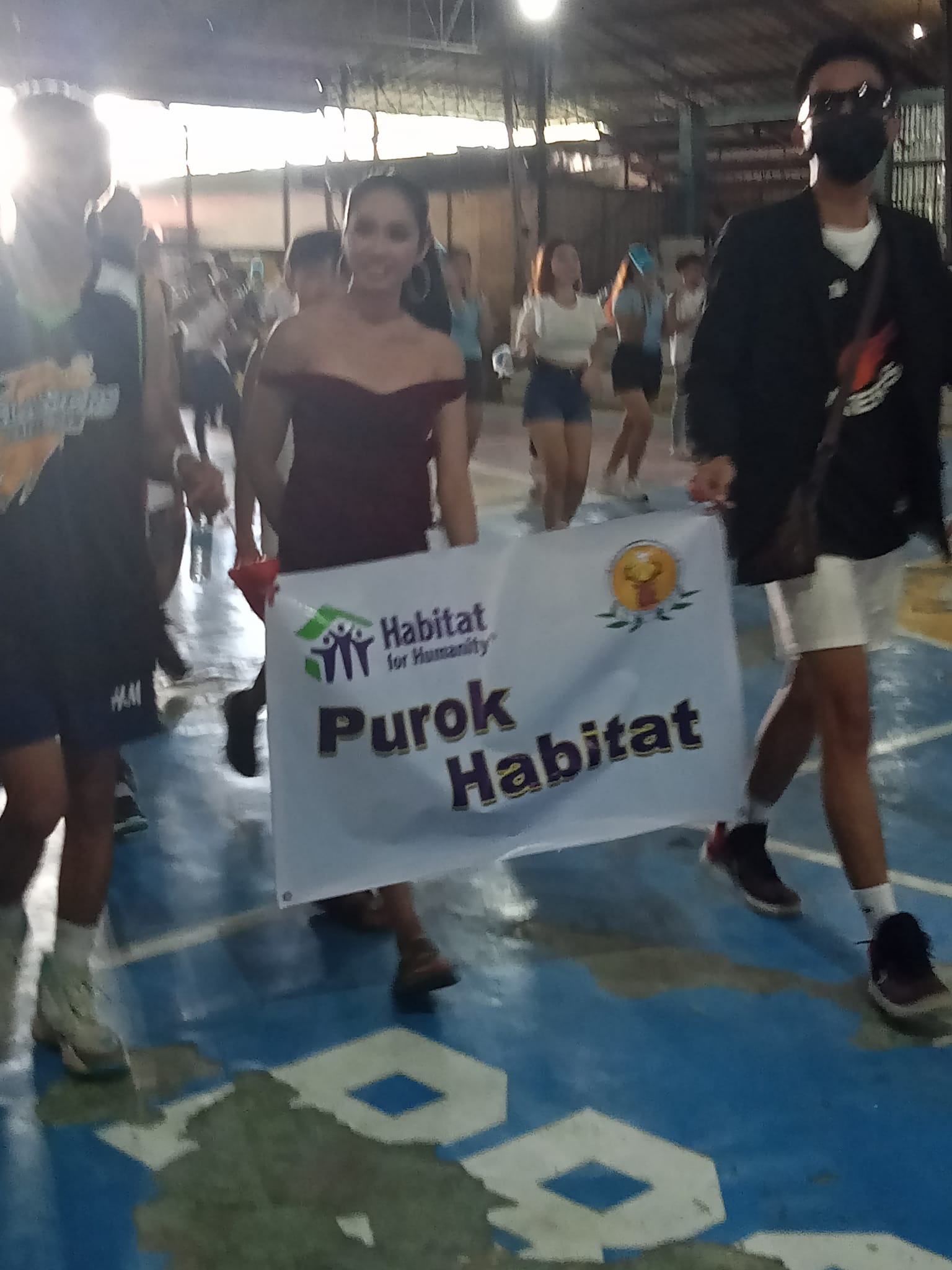 SK basketball and volleyball league Opening day – Purok Habitat President Ida Salcedo